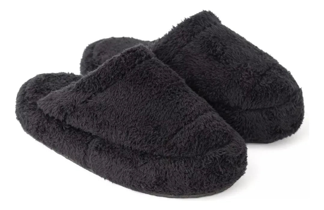 2x1 Pantuflas De Mujer Pantuflon Piel Corderito Super Calentitas
