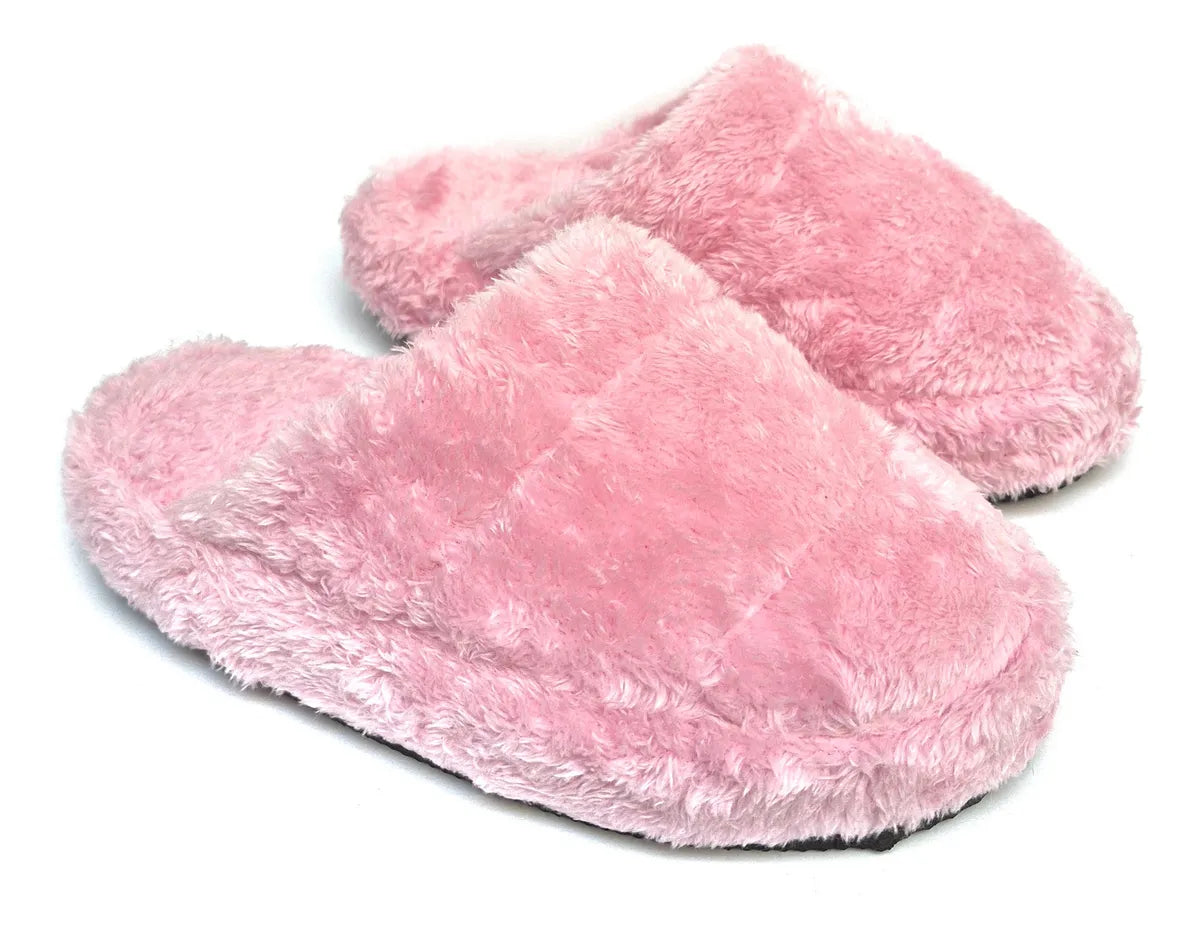 2x1 Pantuflas De Mujer Pantuflon Piel Corderito Super Calentitas