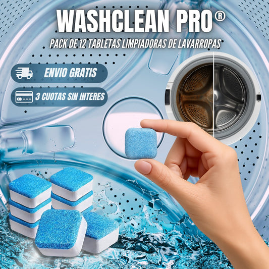 Pack Pastillas Limpieza Profunda Lavadora WashClean PRO®